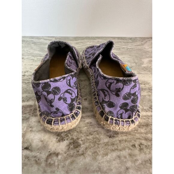 NWOT Disney Ubuntu Purple Mickey Mouse Print Handmade Shoes Size 6.5 - Picture 4 of 6